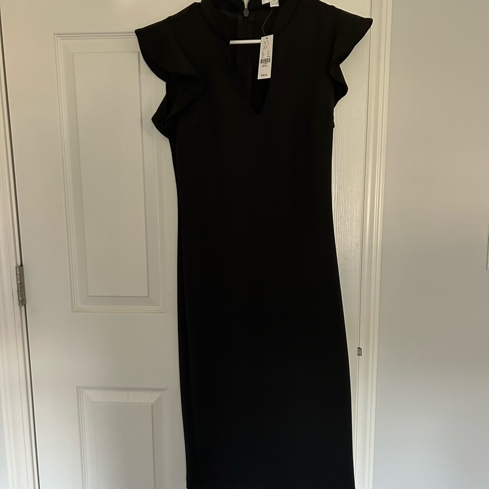 New York & Company Black Midi Dress